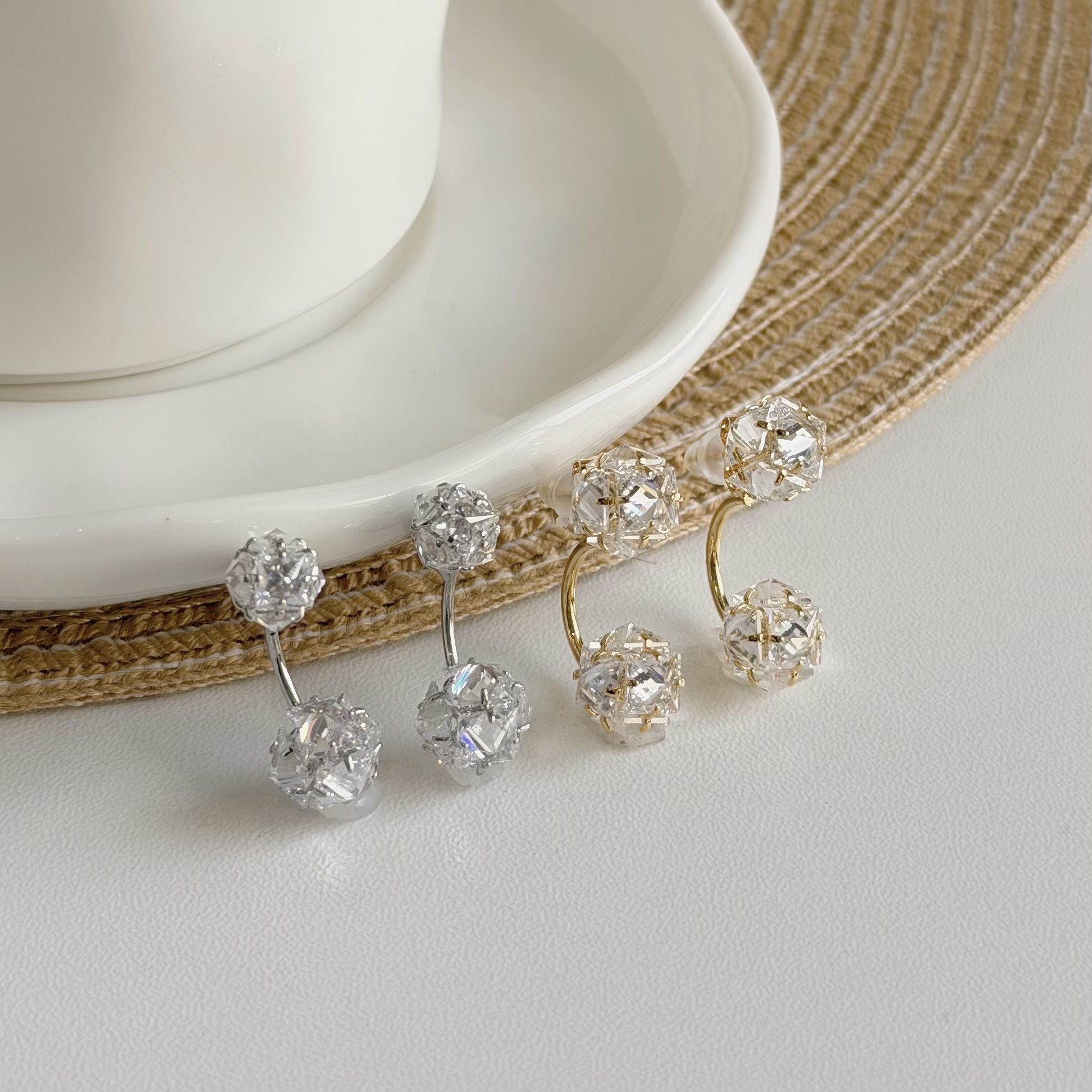 A225鑽球前後扣耳針