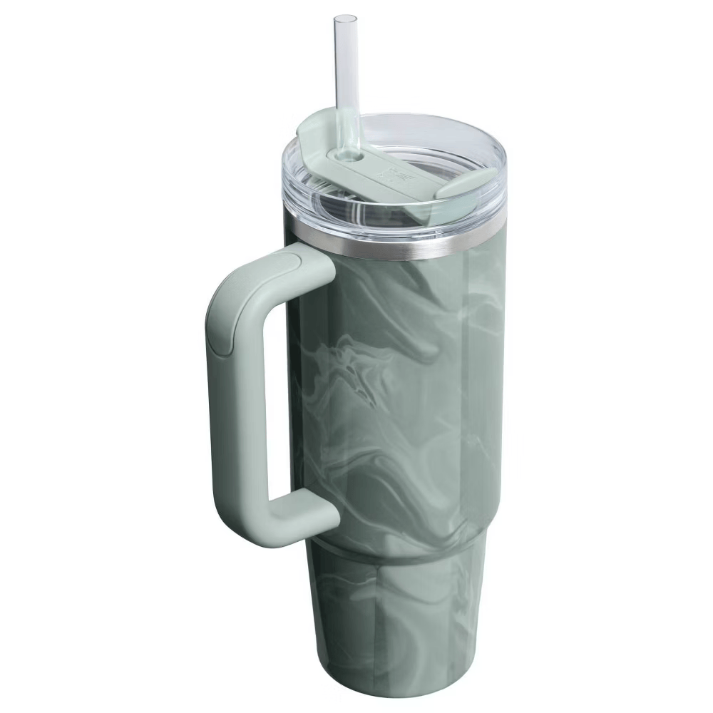 少 量 現 貨 / 預 購 產 品丨STANLEY THE QUENCHER H2.0 FLOWSTATE™ 30OZ 防漏吸管隨手杯 AGATE CALACATTA