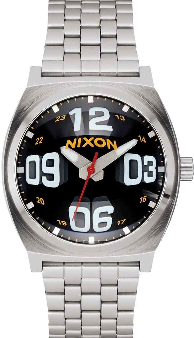 萬年鐘錶 - NIXON 尼克森  衝浪錶  Time Teller  魚眼設計簡約不鏽鋼錶帶男錶 A045-5321 錶徑37MM