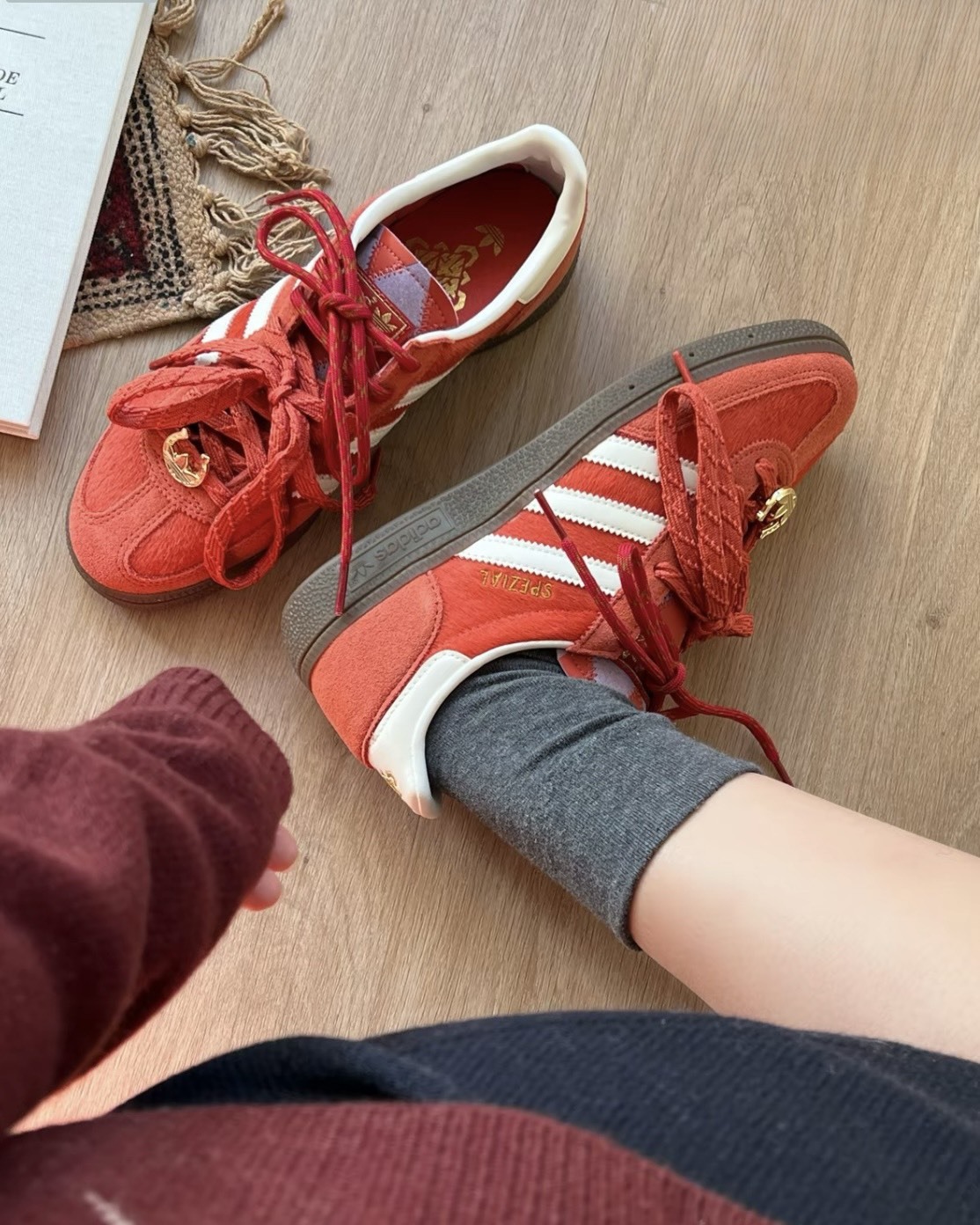 Adidas CNY Handball Spezial 馬年限定 低筒 麂皮 紅