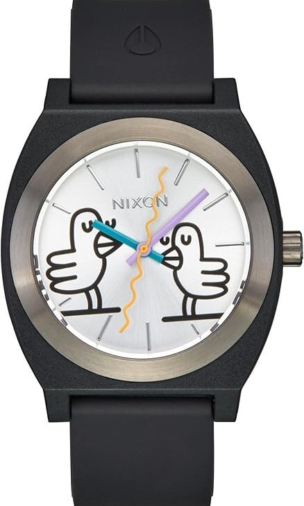 萬年鐘錶 - NIXON 尼克森  衝浪錶  Time Teller 畫布系列橡膠錶帶男錶 A1366-000 錶徑39.5MM