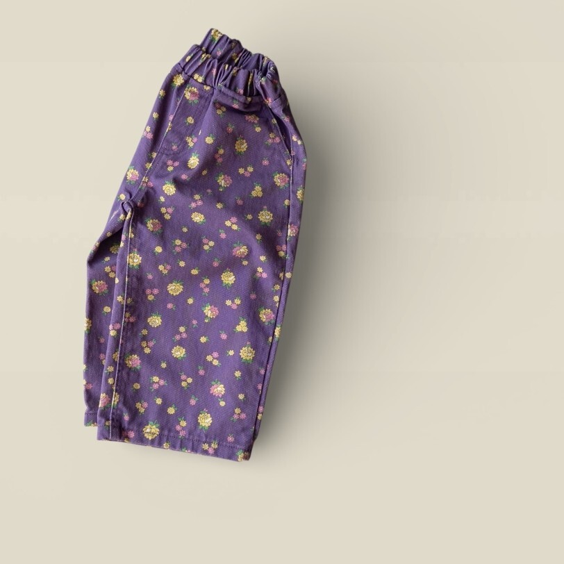 90-160 春日小花休閒褲