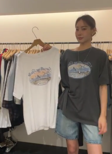 OB5520 圖案寬鬆Tee *特價* (優惠碼同充值購物金不適用)