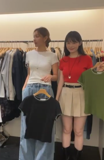 OB5523 縫線邊彈性Tee *特價* (優惠碼同充值購物金不適用)