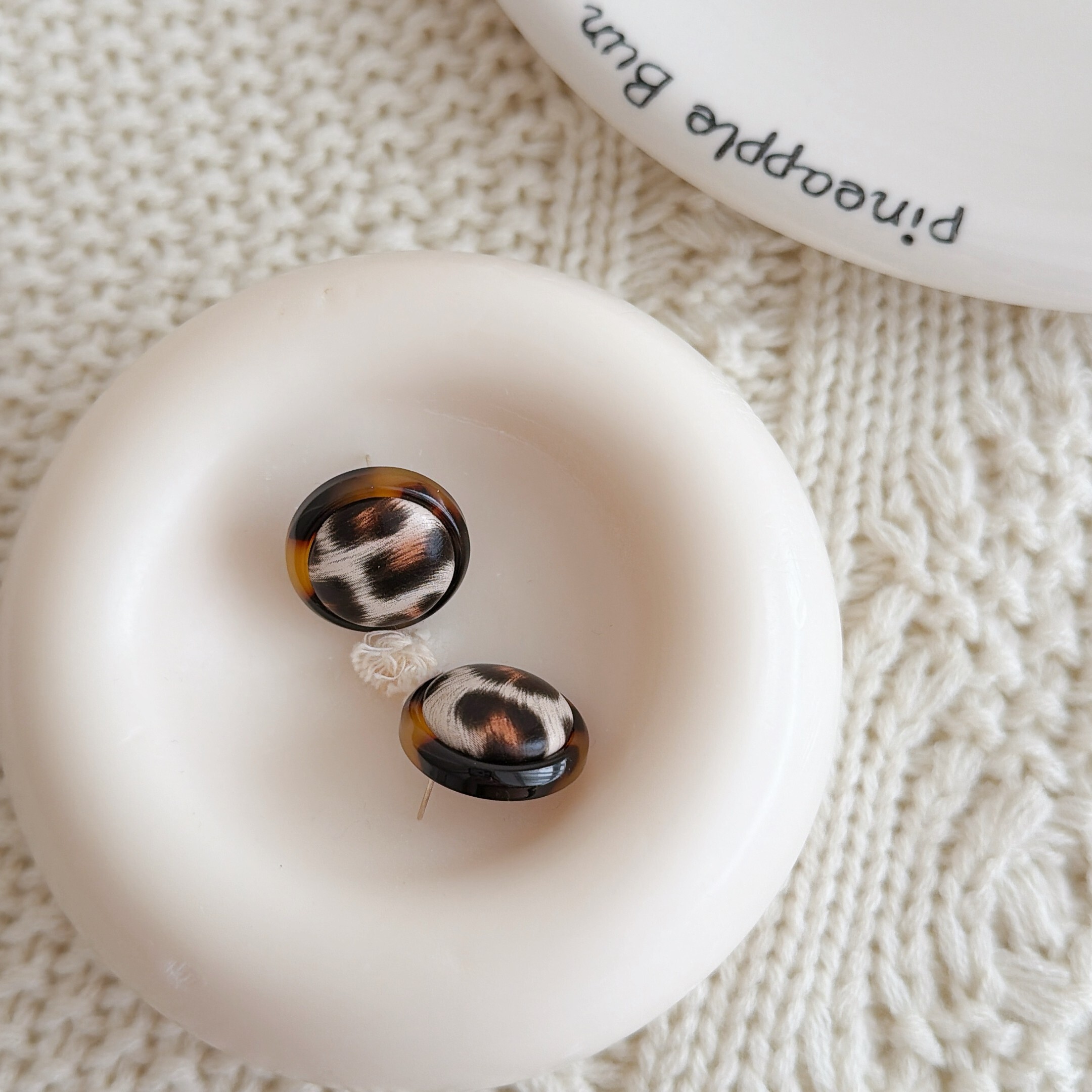 琥珀豹｜Take Me 純銀針耳環