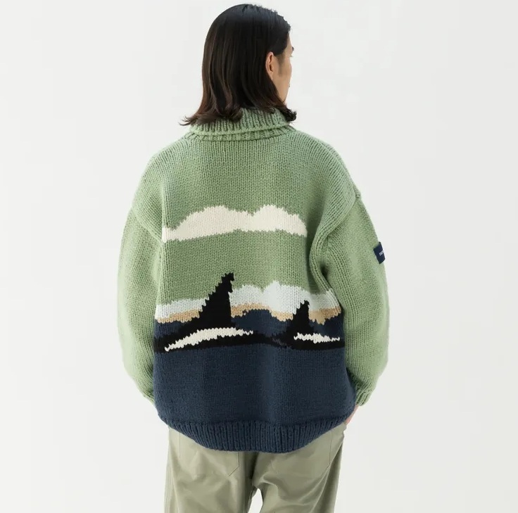 DESCENDANT SUNKEN COWICHAN SWEATER - GREEN PRE ORDER ITEM (預訂中)