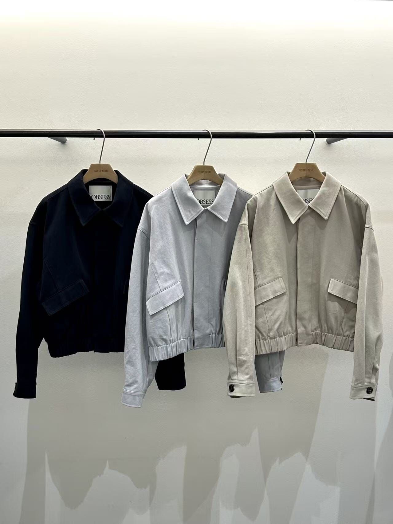 OB5509 反領夾克牛仔外套 *特價* (優惠碼同充值購物金不適用)