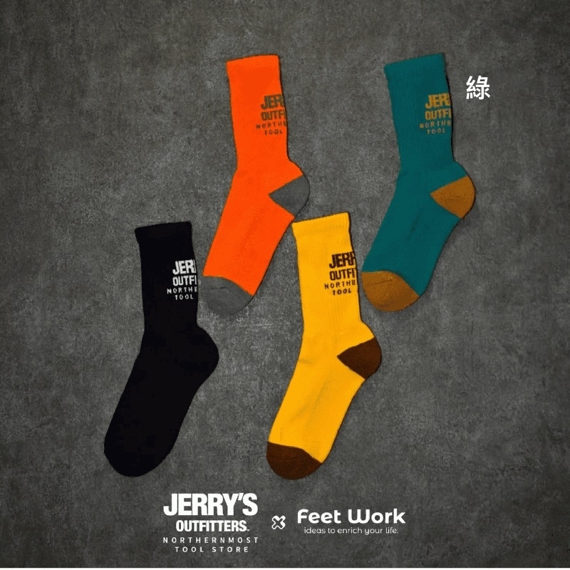 日本JERRY'S OUTFITTERS LOGO 襪子(成人款)