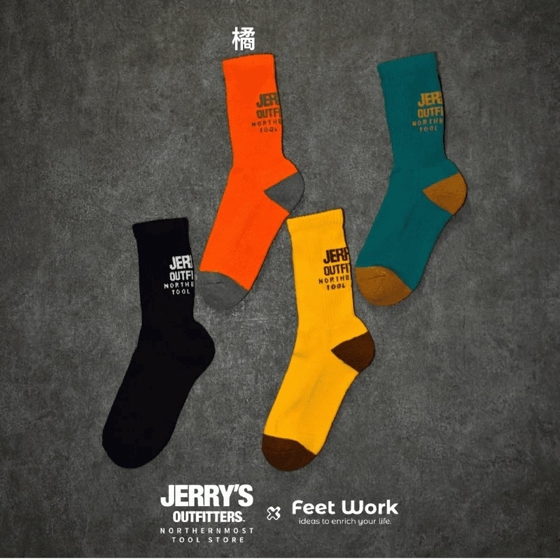 日本JERRY'S OUTFITTERS LOGO 襪子(成人款)