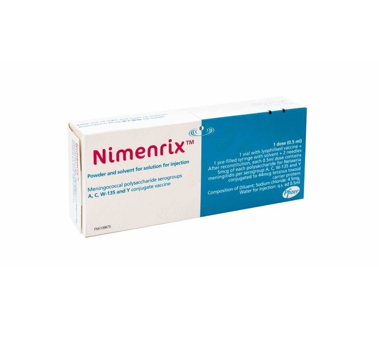 ACWY腦膜炎雙球菌結合疫苗 (Nimenrix) 1針