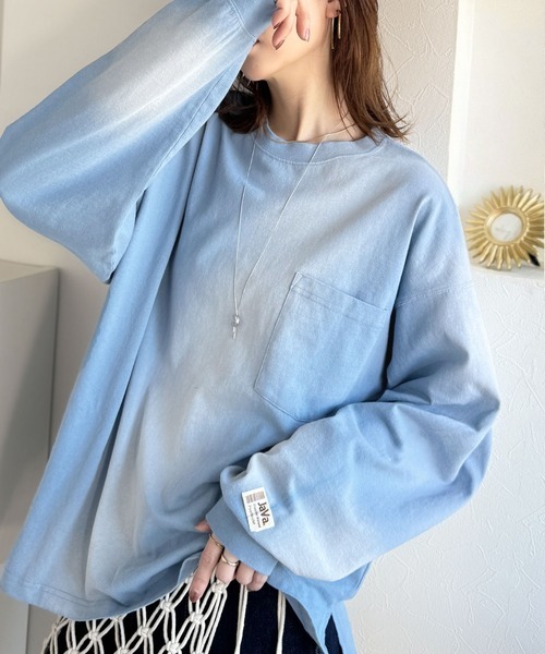 日本🇯🇵連線 JAVA 街頭風噴染寬鬆長袖T恤 男女可穿 復古 寬鬆 街頭 長袖 套頭衫 T恤 4色(任買兩件711免運)/預購