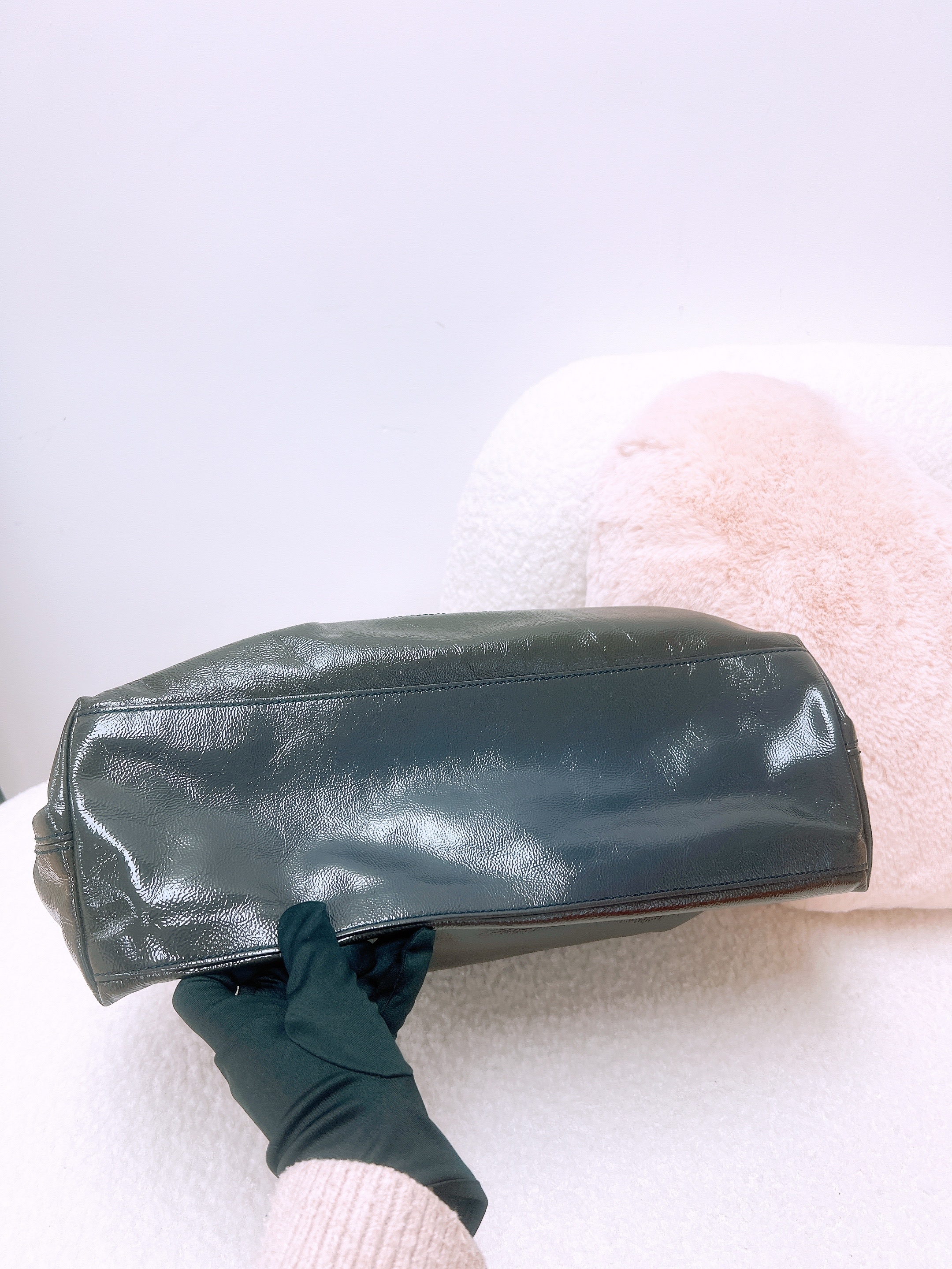 Gucci soho tote (dark green/ navy)