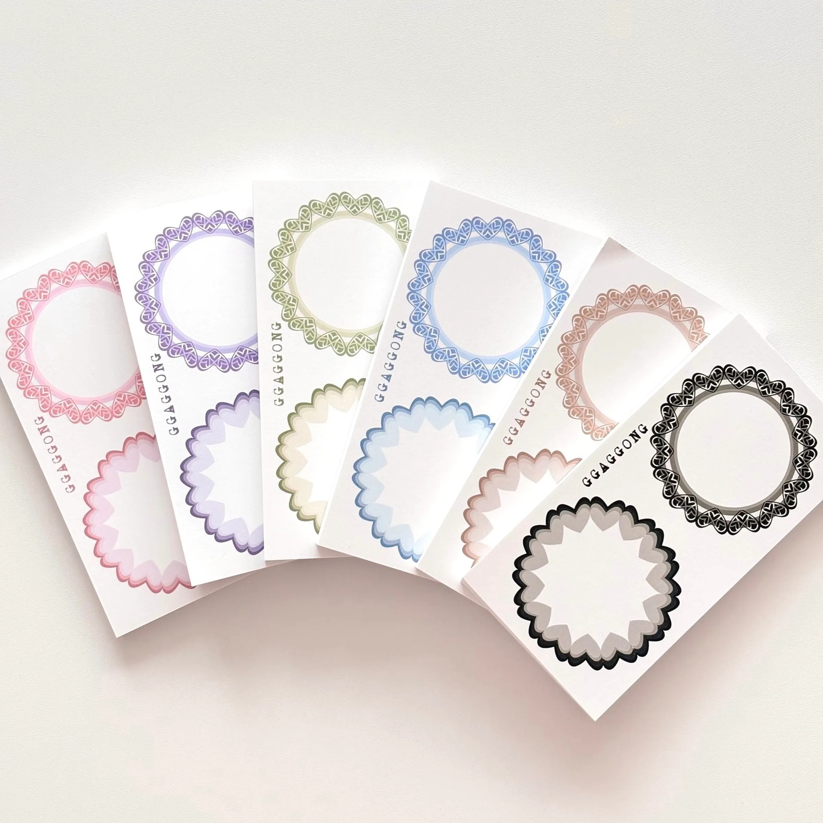 韓國 ggaggong．漸層愛心 便條紙本