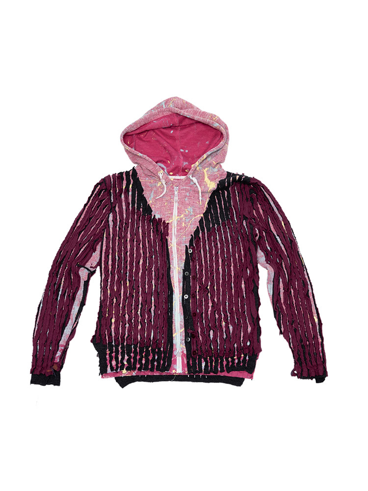 3T Hoodie/Sweater - Pink and Raspberry