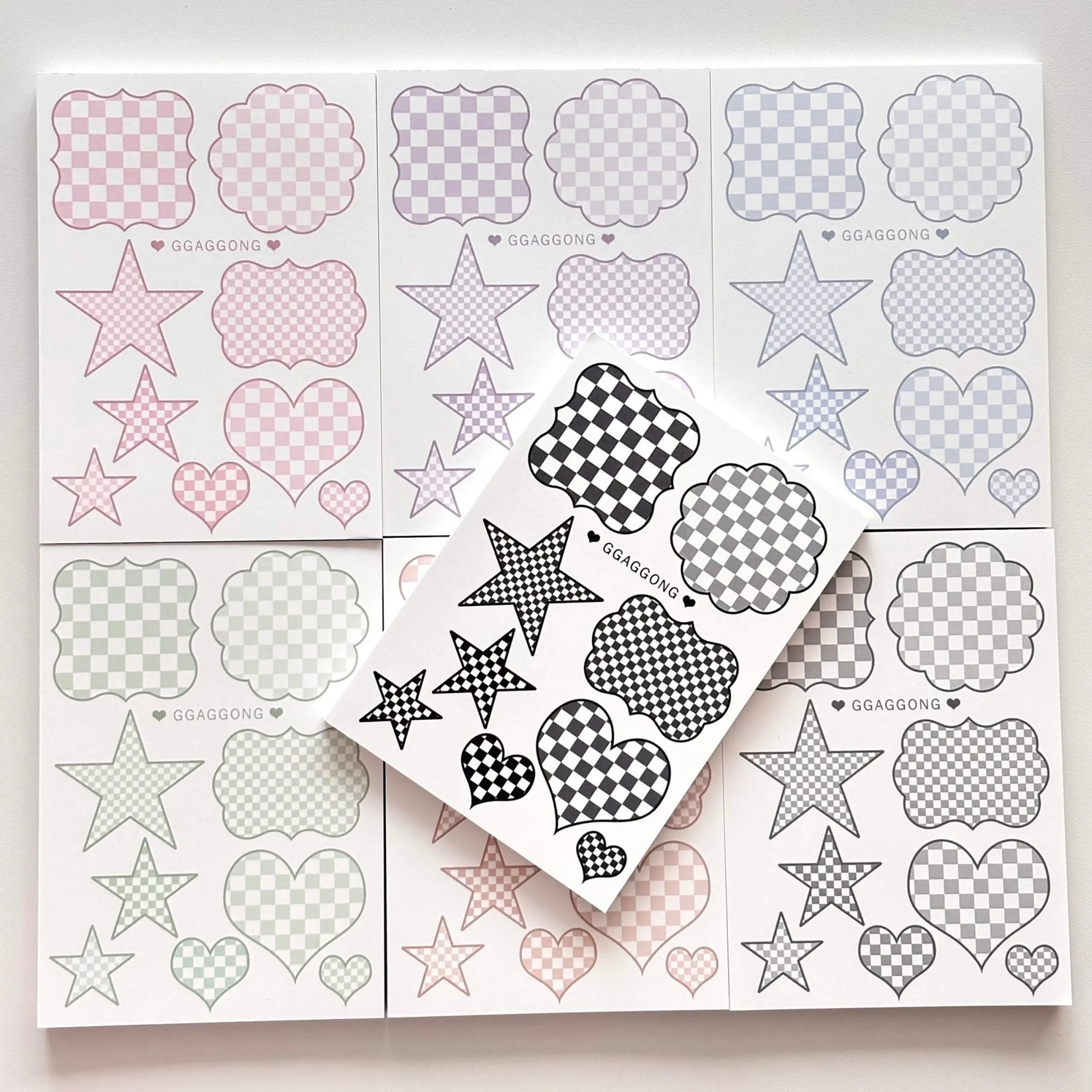 韓國 ggaggong．幾何圖案 便條紙本