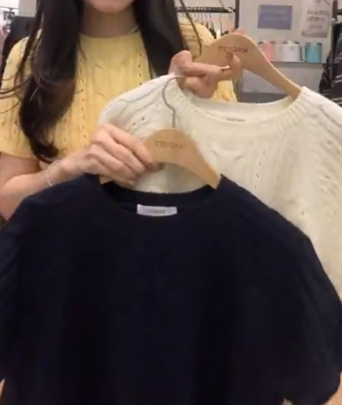 MN5506 通麻花針織上衣 *特價* (充值購物金不適用)