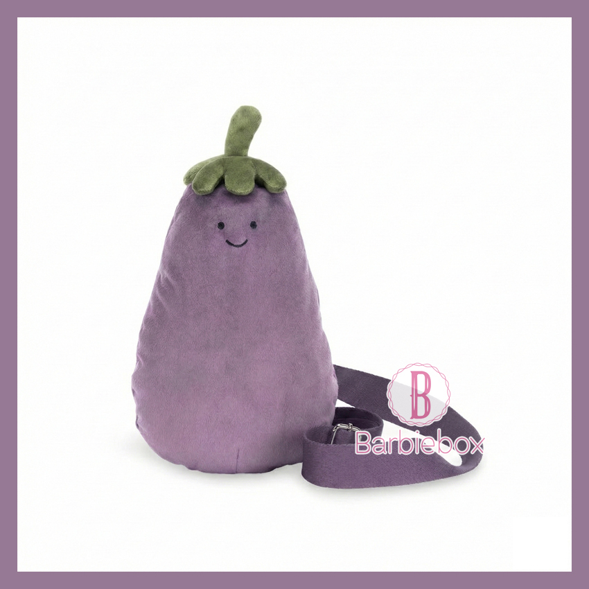 英國jELLYCAT|Amuseables Aubergine Bag 茄子袋a4aubbag