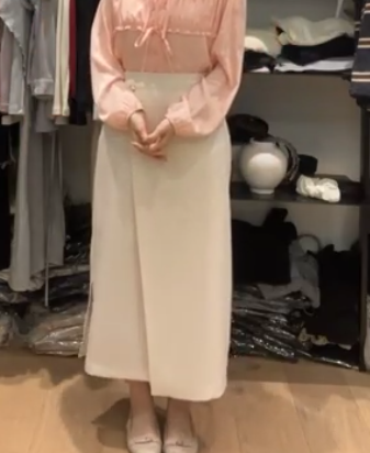 MN5509 單金扣前頁長裙 *特價* (充值購物金不適用)