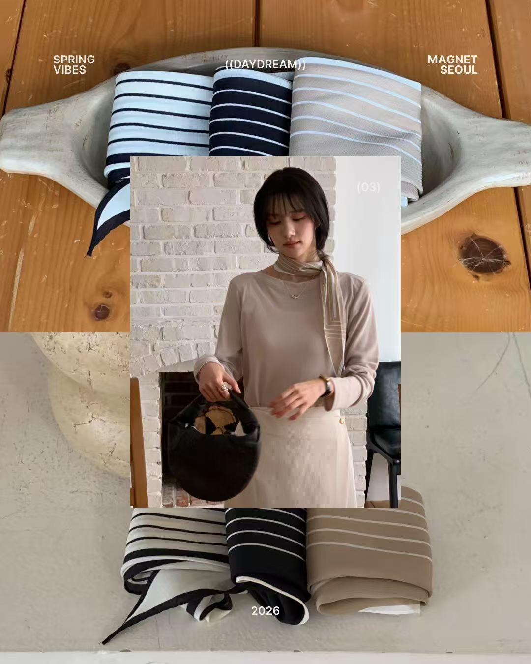 MN5508 線條絲巾 *特價* (充值購物金不適用)