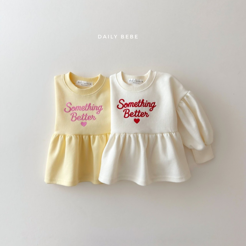 正韓春Daily Bebe 溫柔感刺繡字母上衣