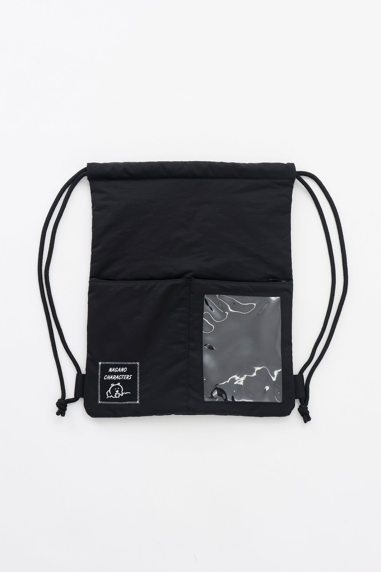 現貨｜Nagano Characters 黑白KUMA 束繩背包 Knapsack BLACK