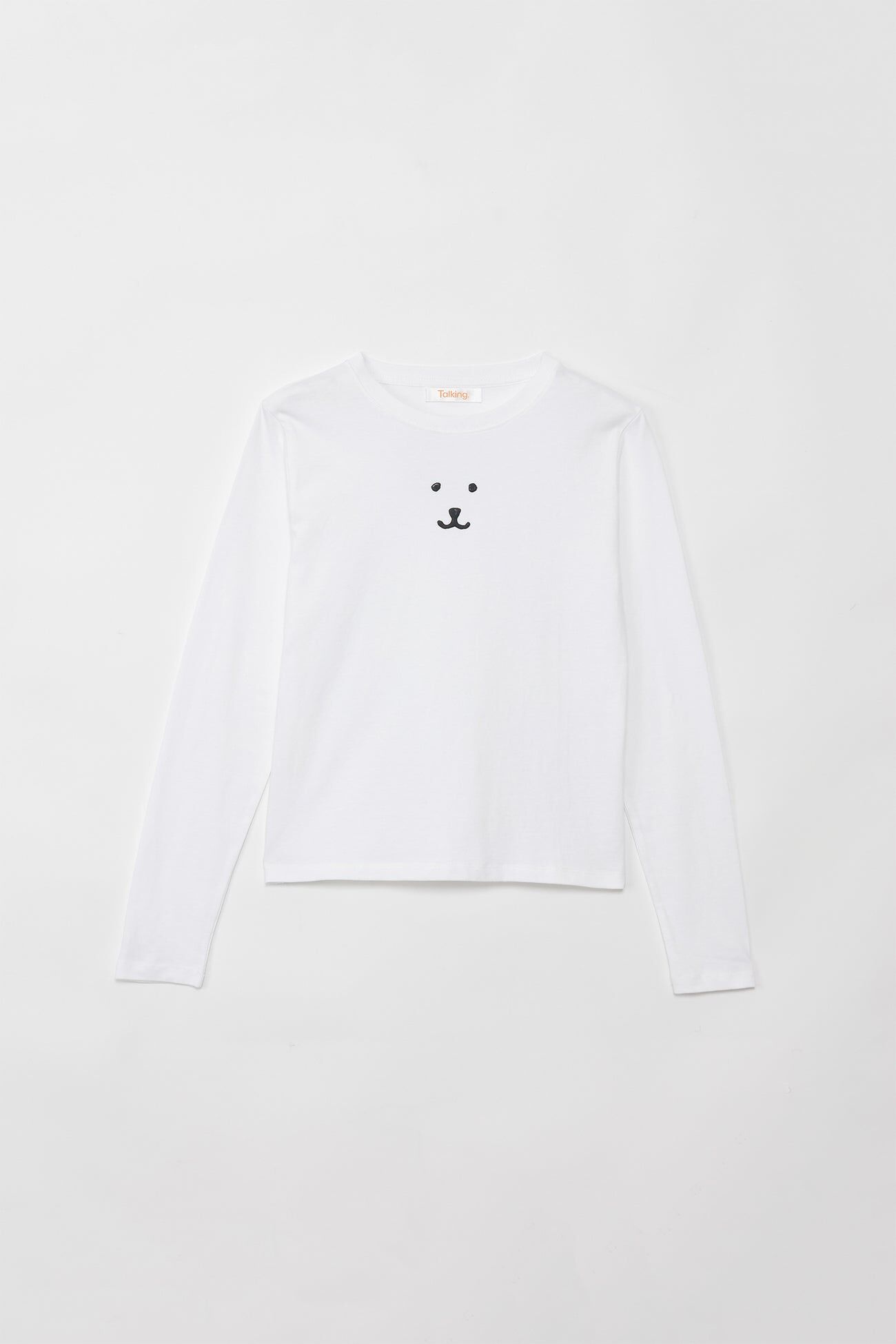 預訂｜Nagano Characters 黑白KUMA 長袖T恤 WHITE