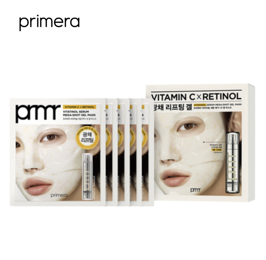 [23/02 - 06/03] Primera VITATINOL Serum Maga-Shot Gel Mask 34g [4+1PCS] [Olive Young Planning Set]