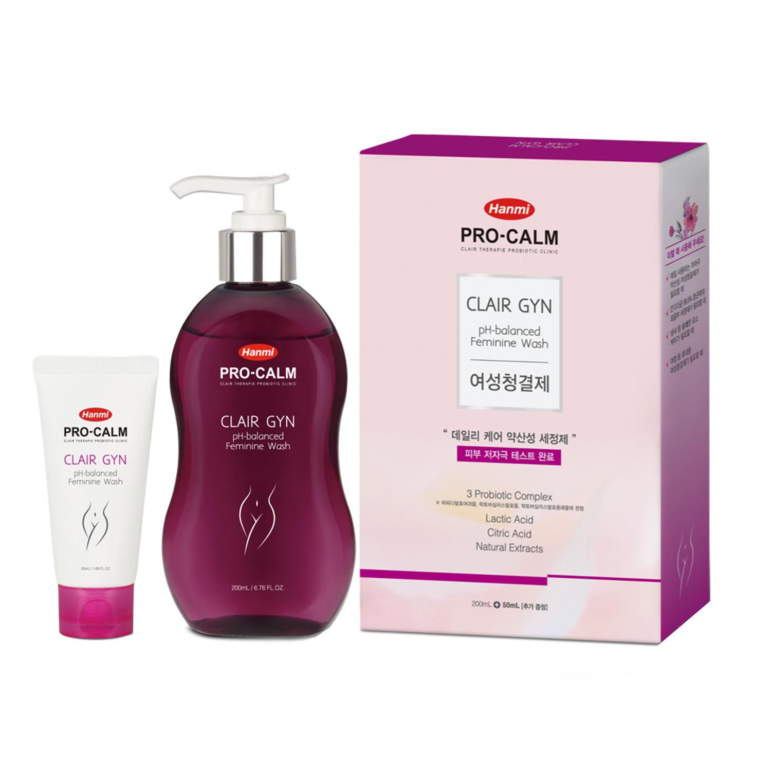 [23/02 - 06/03] Hanmi Pro Calm CLAIR-GYN pH-Balanced Feminine Wash 200ml Planning Set
