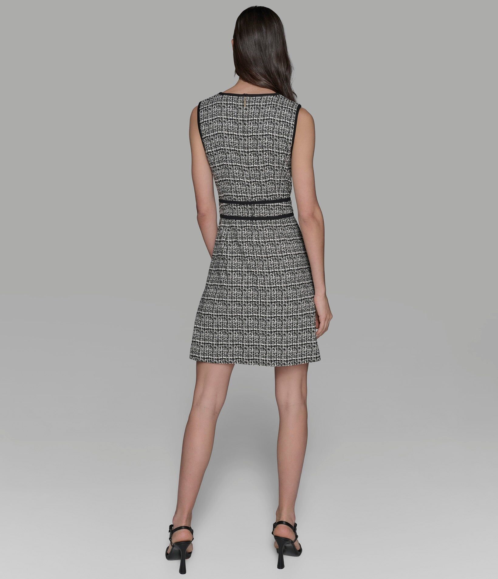 【Karl Lagerfeld Outlet】小香風氣質洋裝 LD5JBD22  黑