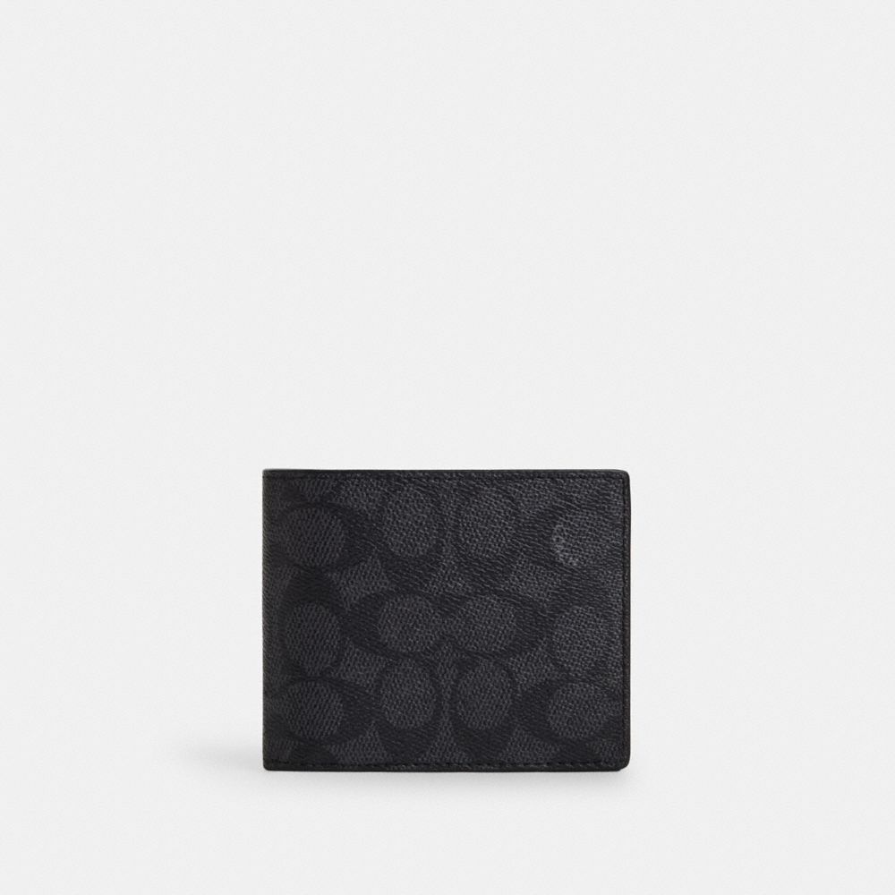 【Coach Outlet】3 In 1 Wallet In Signature Canvas  老花黑