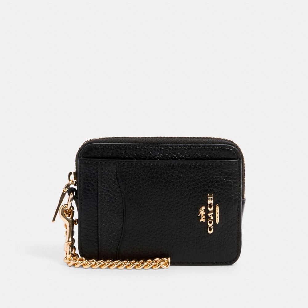 【Coach Outlet】Zip Card Case  黑