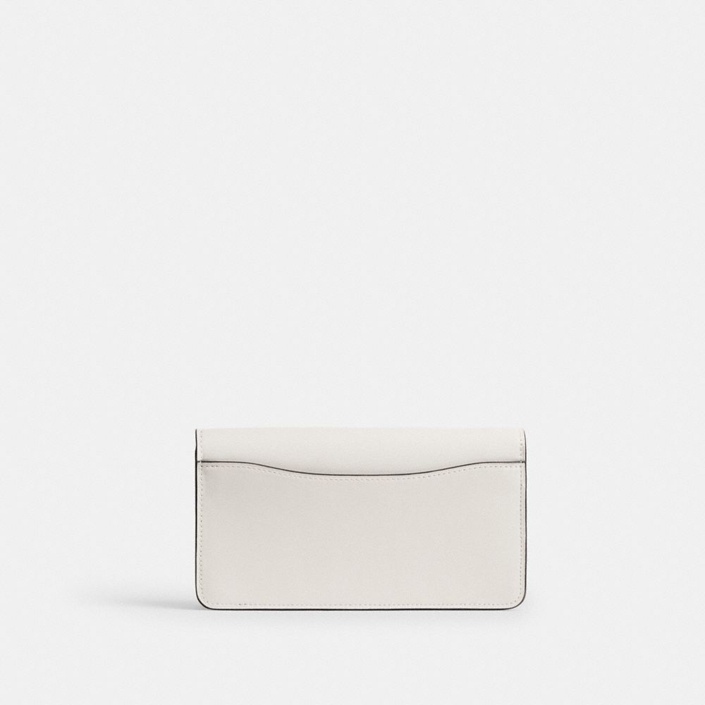 【Coach】Tabby Chain Clutch In Signature Canvas  白