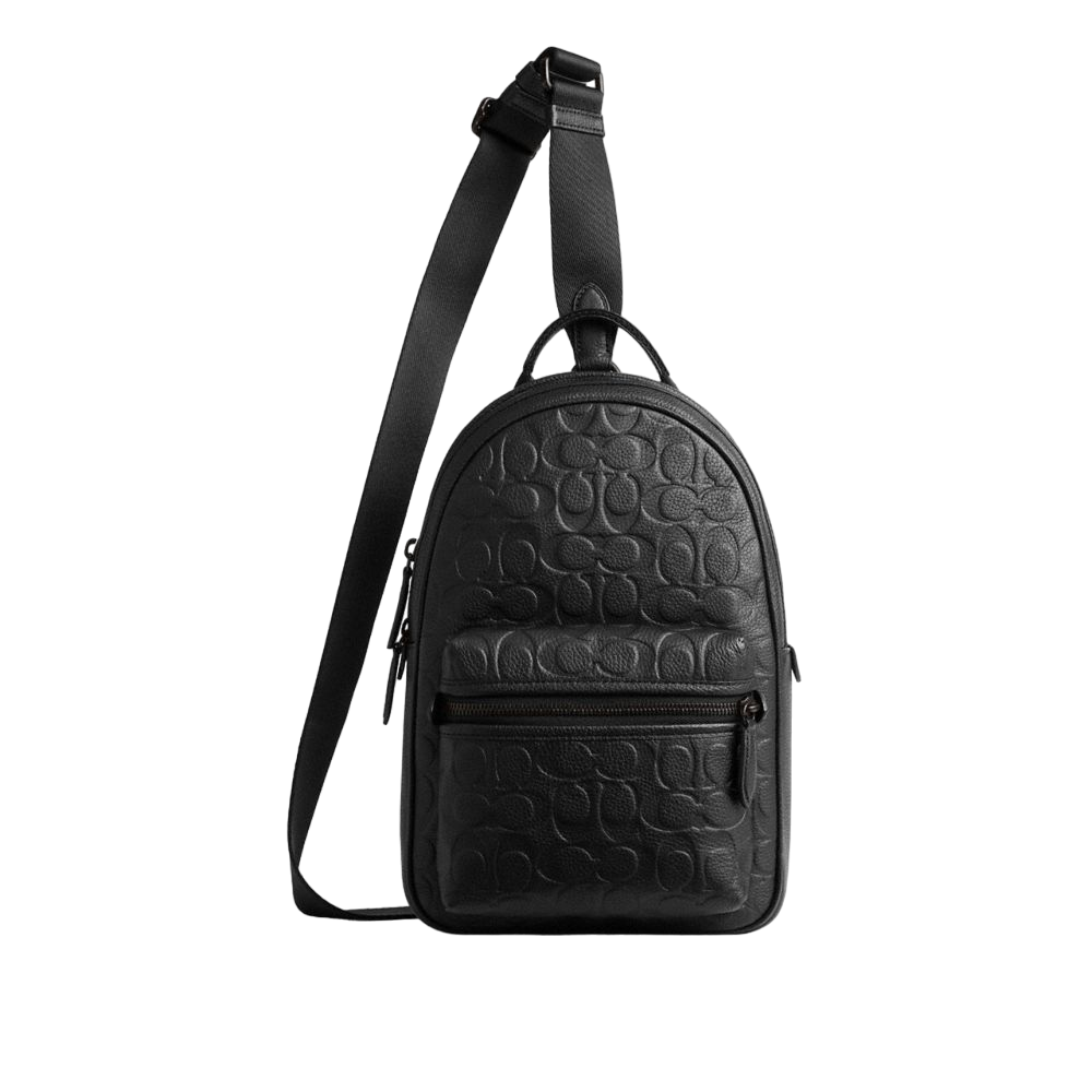 【Coach】Charter Pack In Signature Leather  黑