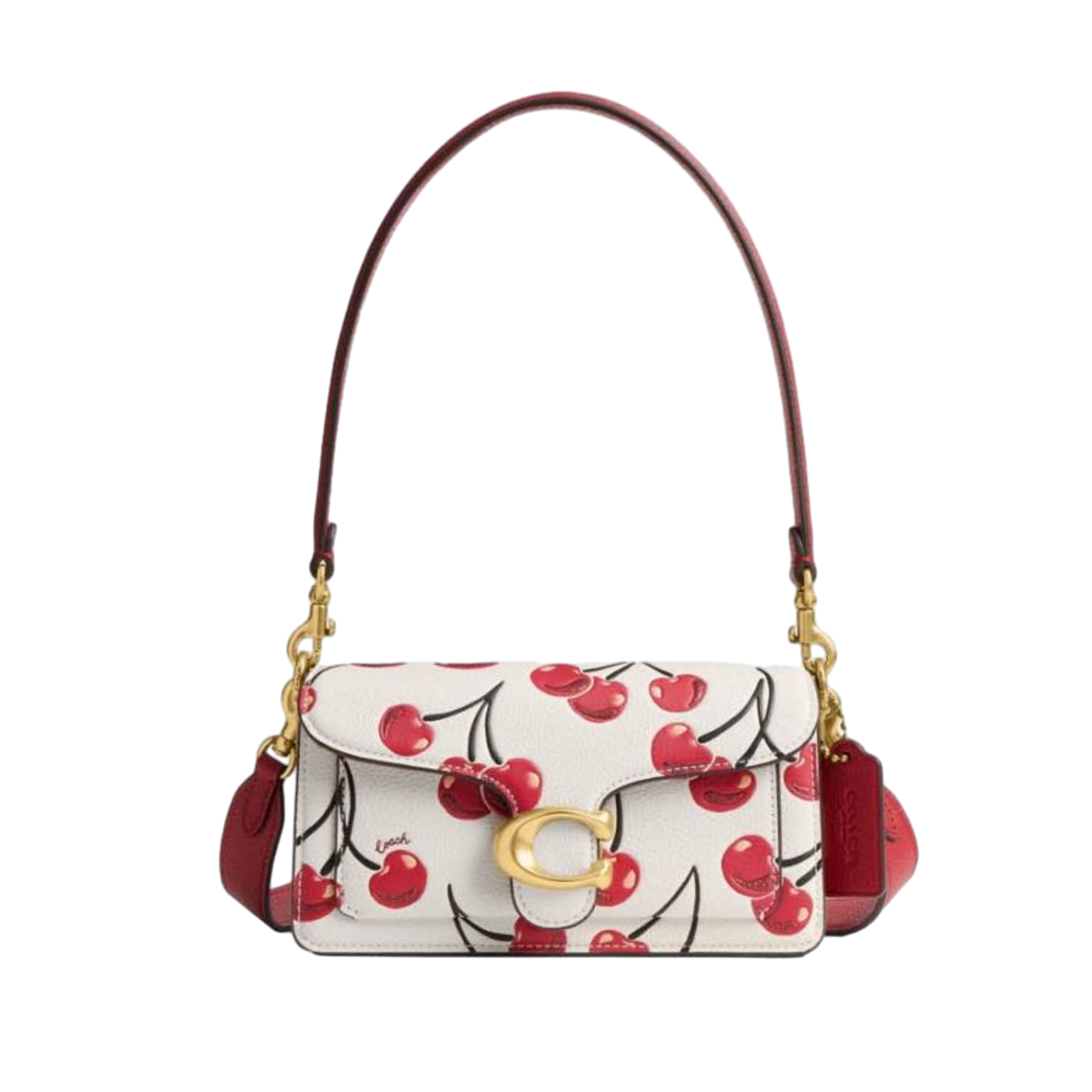 【Coach】Tabby Shoulder Bag 20 With Cherry Print  櫻桃