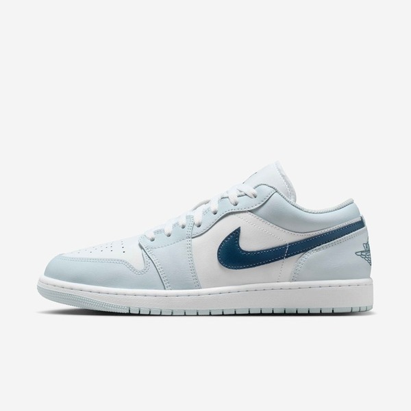 Nike 耐吉 Air Jordan 1 Low 553558-400 男 運動休閒鞋 低筒 AJ1 穿搭 白 淺藍