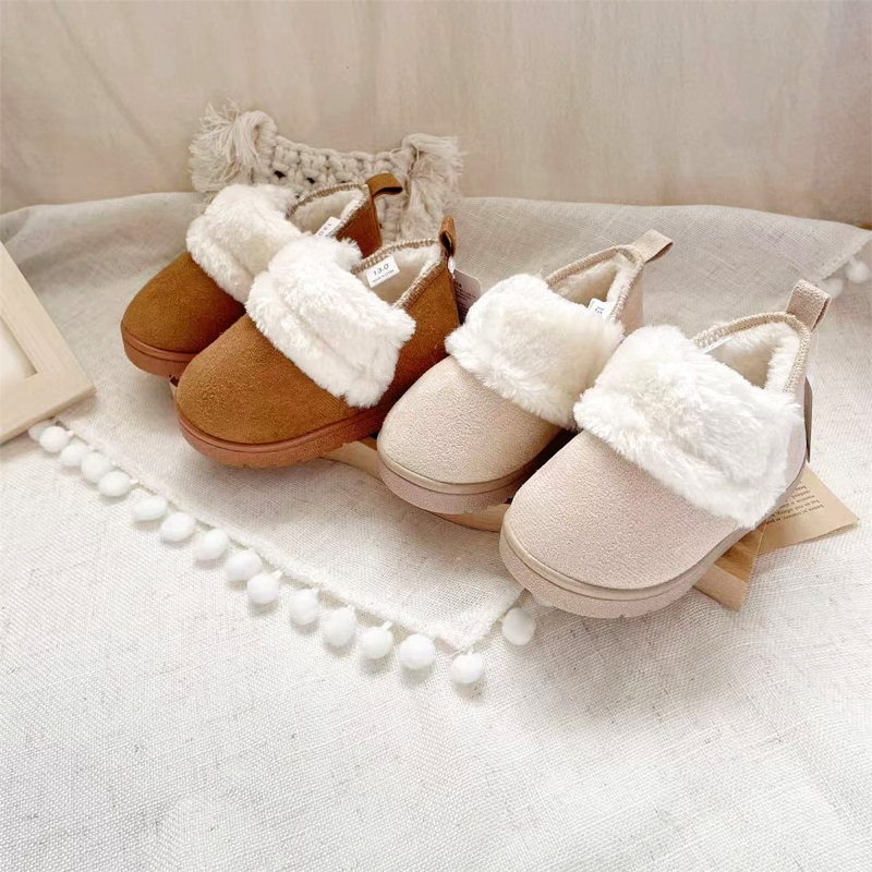 出口日本 百搭毛毛短靴