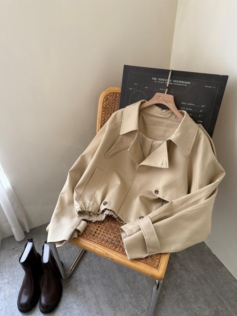 D1040-挺版斜紋風衣外套