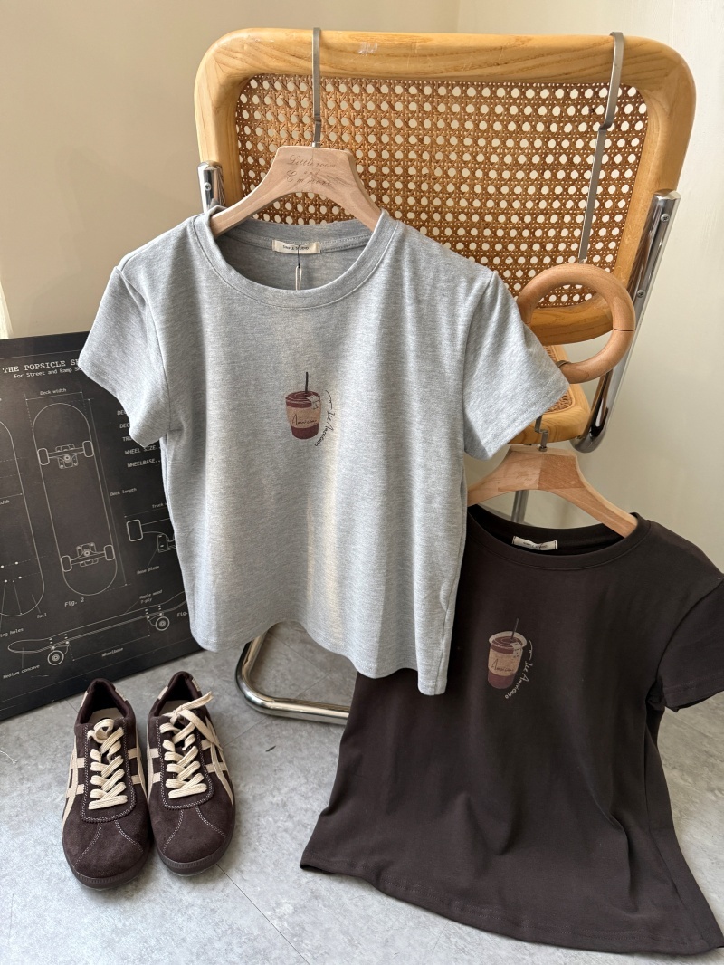 A3247-一杯咖啡圖上衣