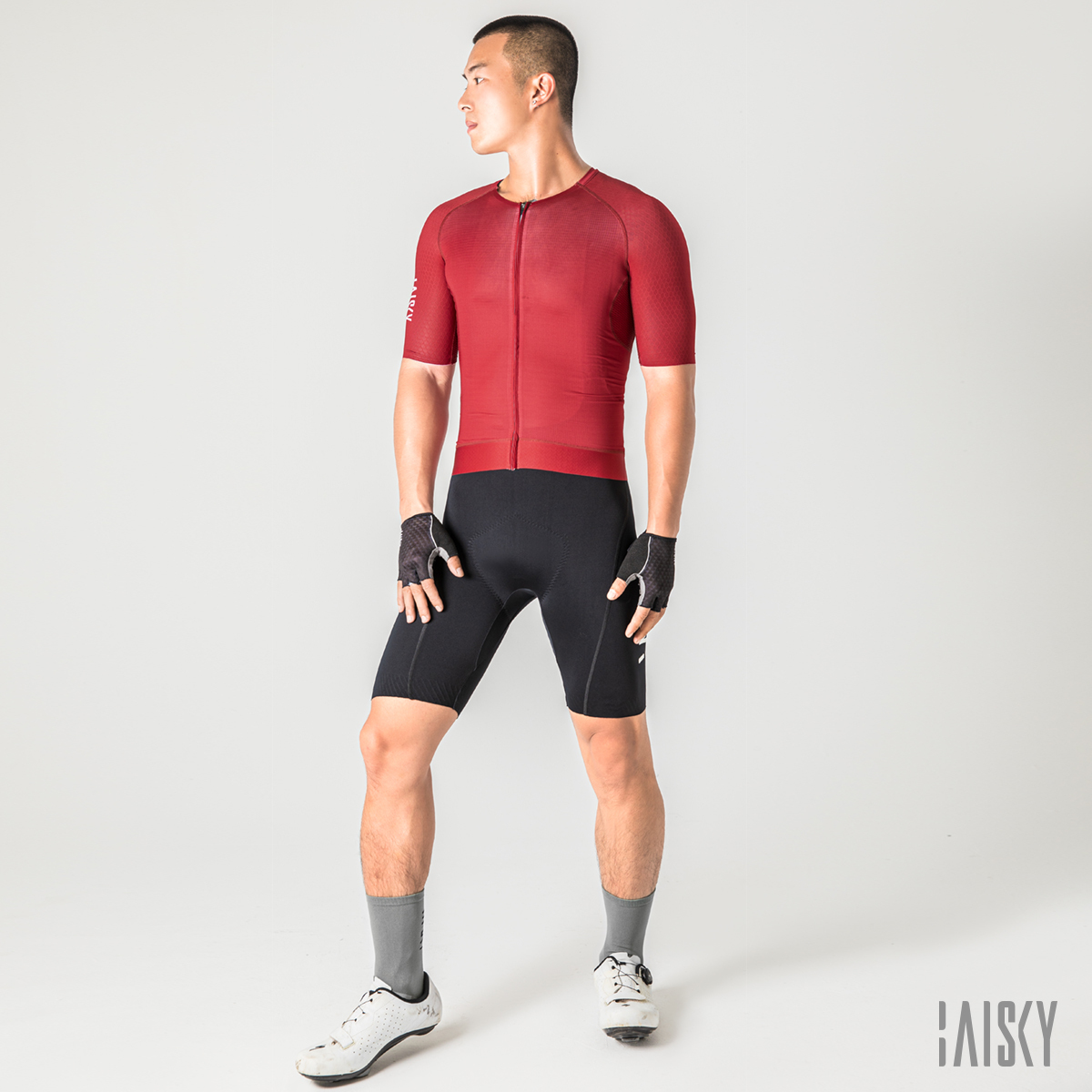 男款空力短車衣 潔淨6.0 紅