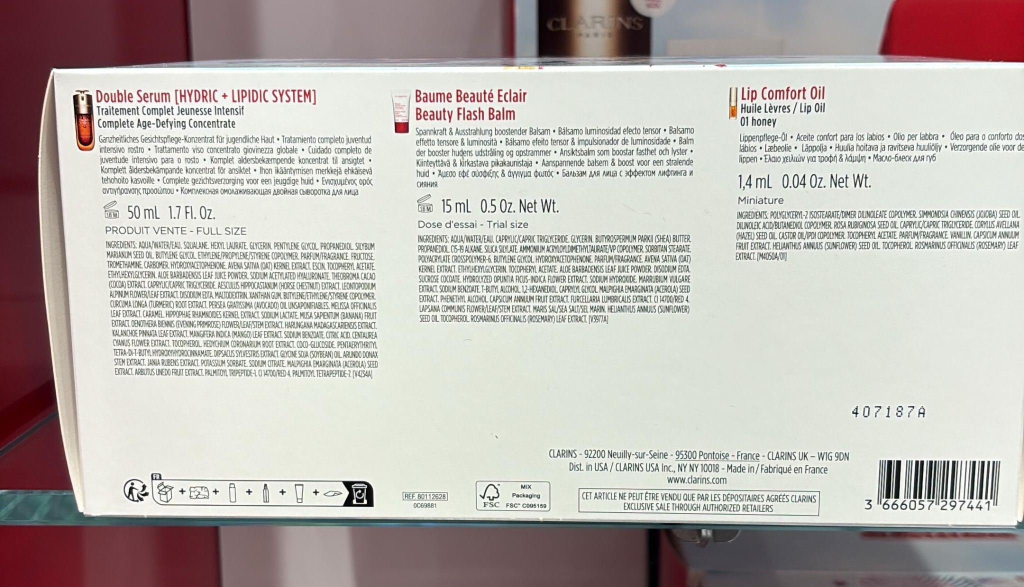 OBS359 CLARINS 薑黃雙效精華尊尚套裝