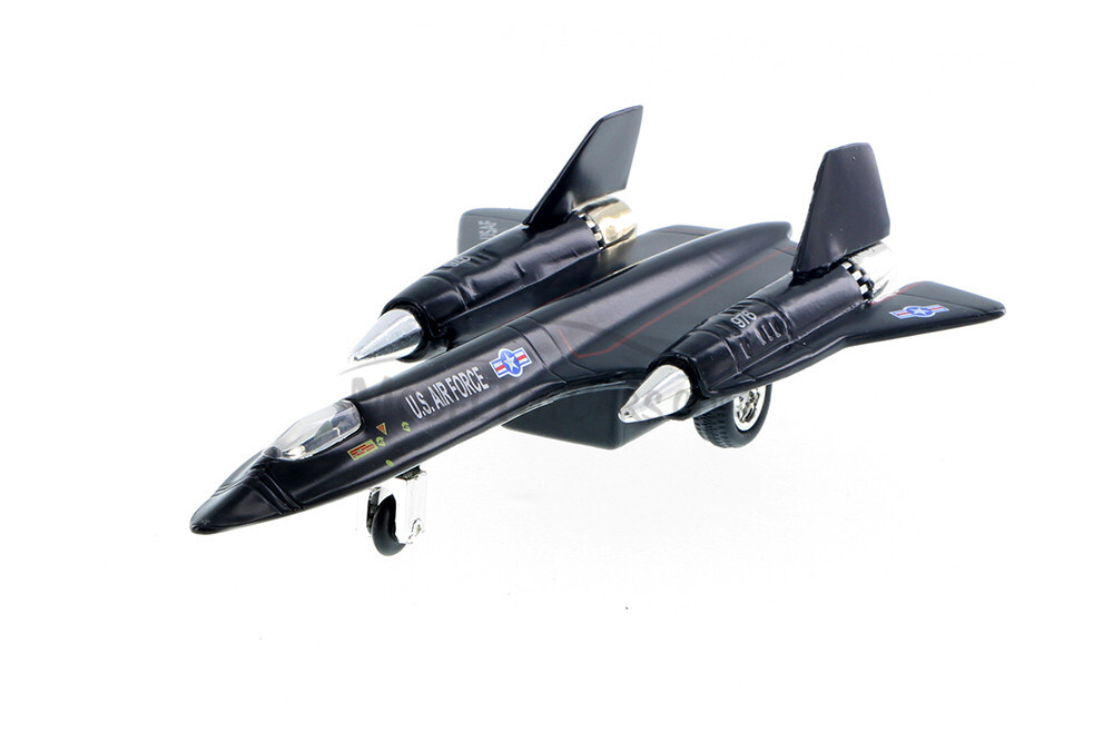SR-71黑鳥偵察機鋁合金迴力玩具