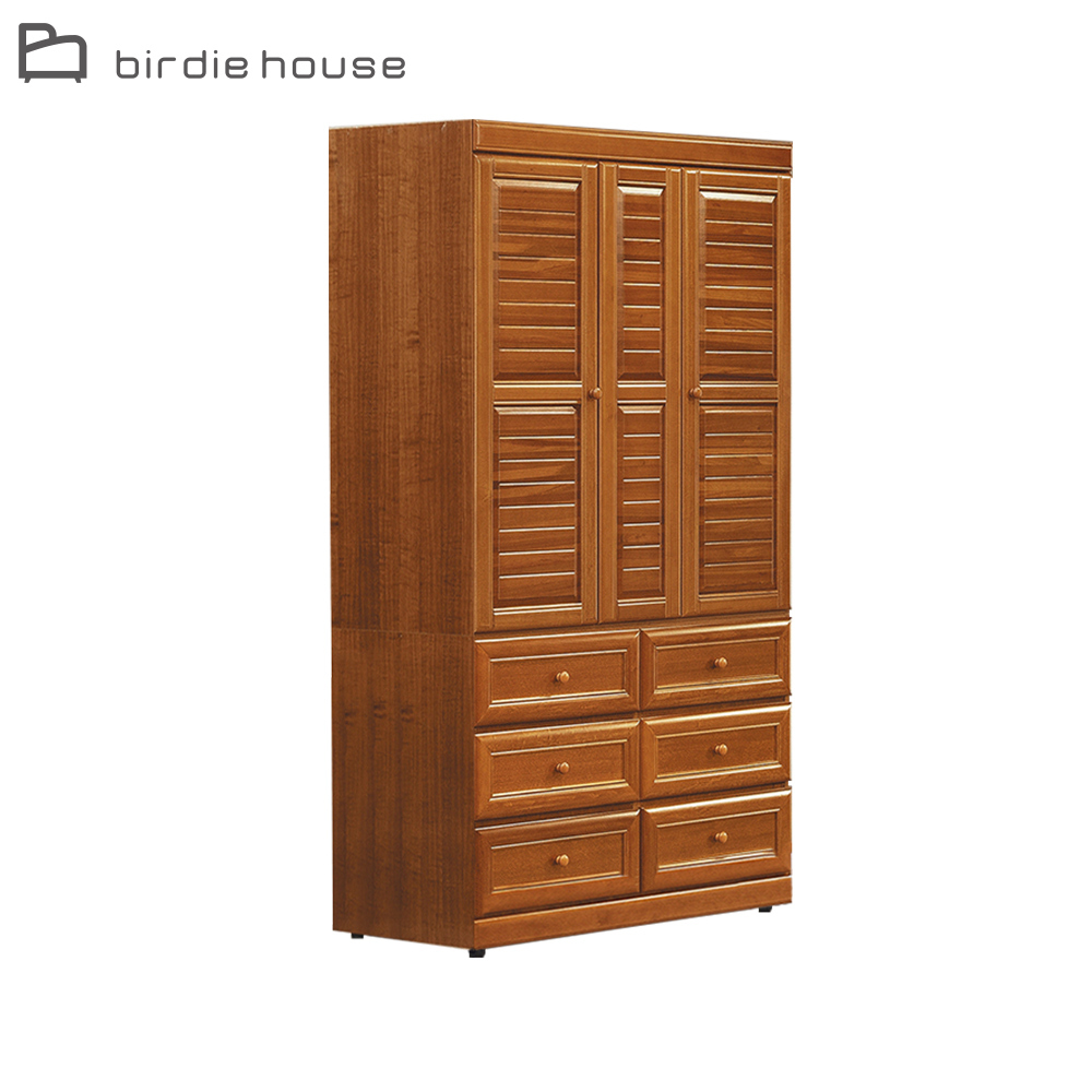 柏蒂家居-溫士頓4尺二門六抽衣櫃/衣櫥