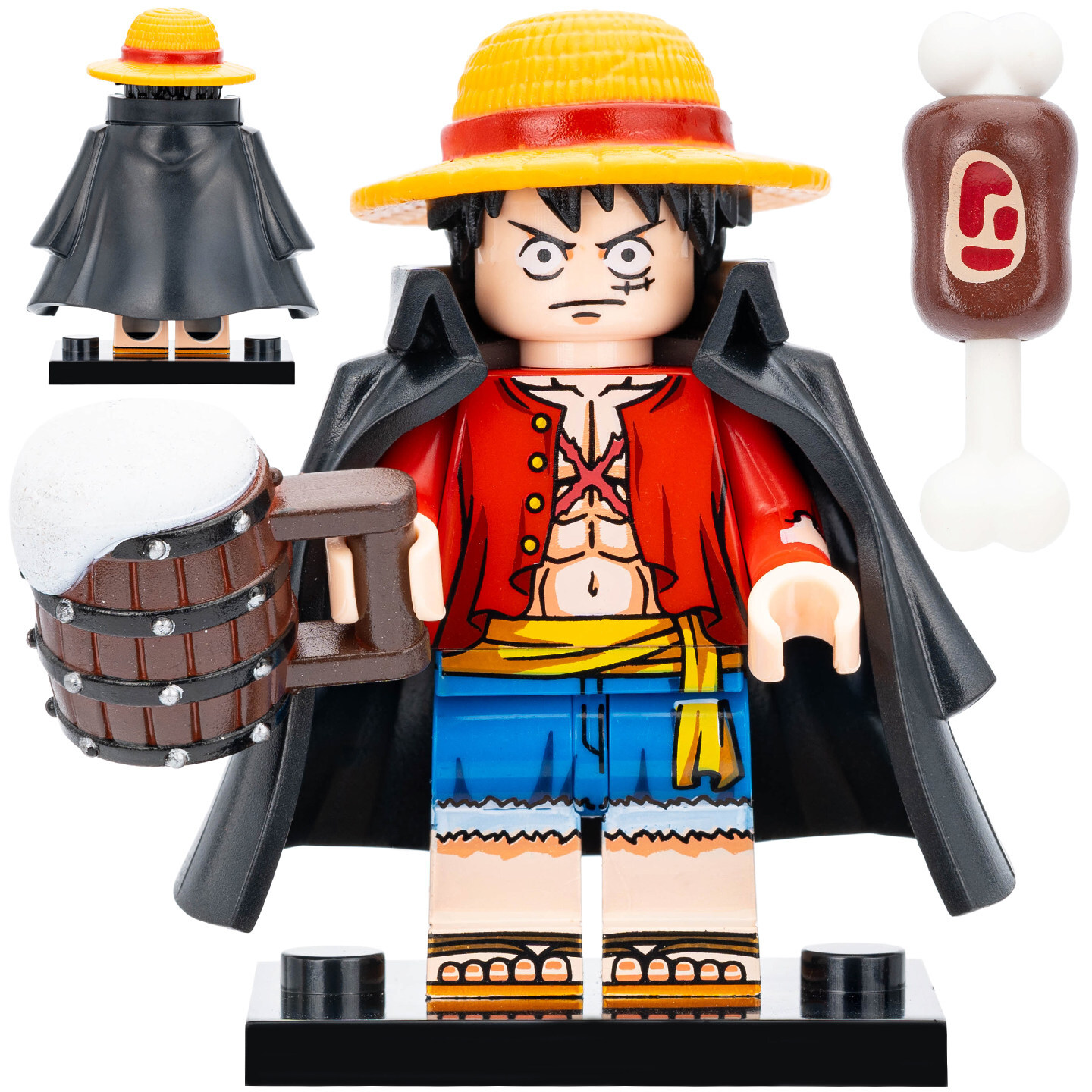 One Piece Luffy Custom Minifigures Fit Lego WM6195 WM2810