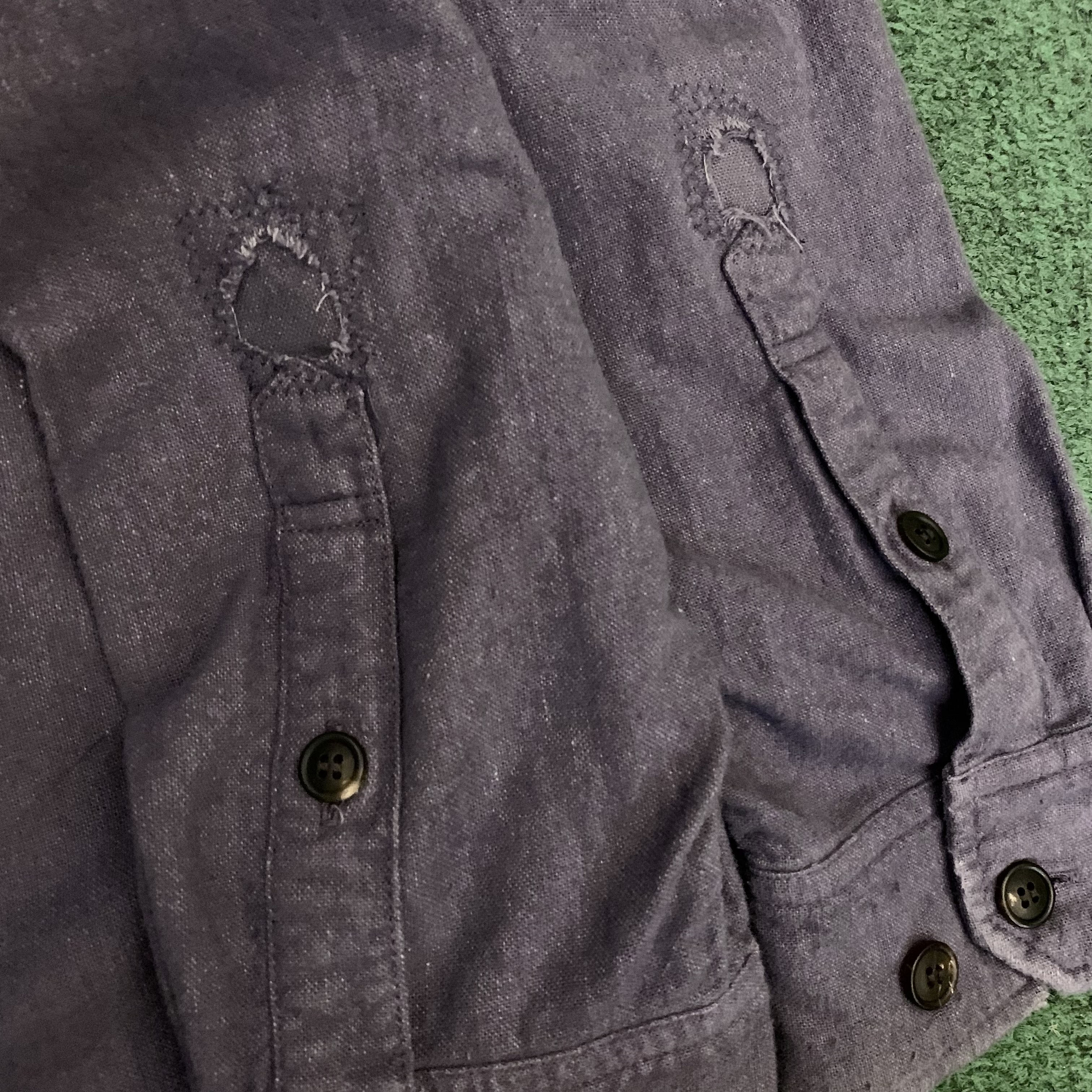 LAST PCS: VISVIM ICT LUMBER SHIRT L/S CRASH - NAVY SIZE 2 IN STOCK NOW (現貨發售中)