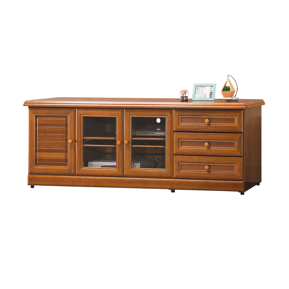 柏蒂家居-溫士頓6尺三門三抽電視櫃/收納置物櫃