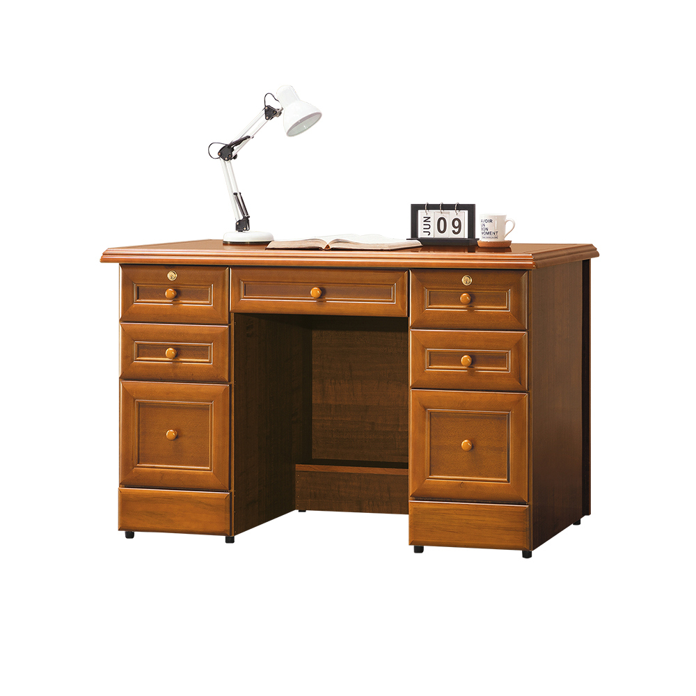 柏蒂家居-溫士頓4.4尺七抽書桌/辦公桌