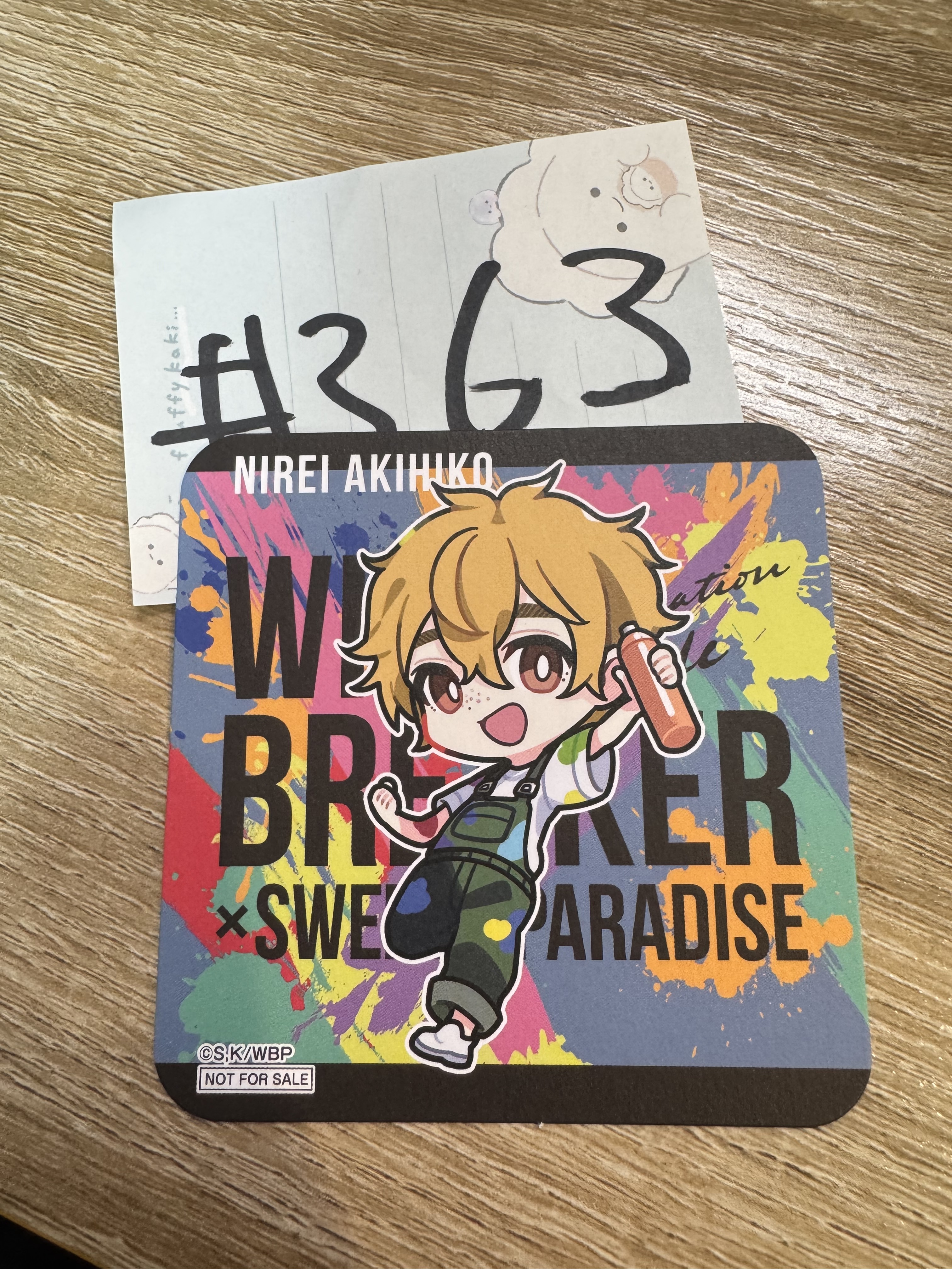 WIND BREAKER 榆井 杯墊#363
