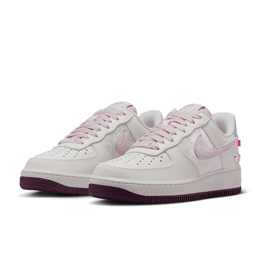 W Nike Air Force 1 Low 情人節限定 奶油櫻花粉 愛心 蝴蝶結 女鞋 IQ4937-161