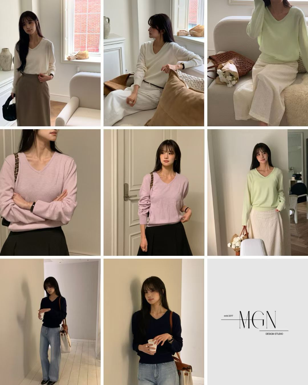 MN5402 V領薄針織衫 *特價* (優惠碼同充值購物金不適用)