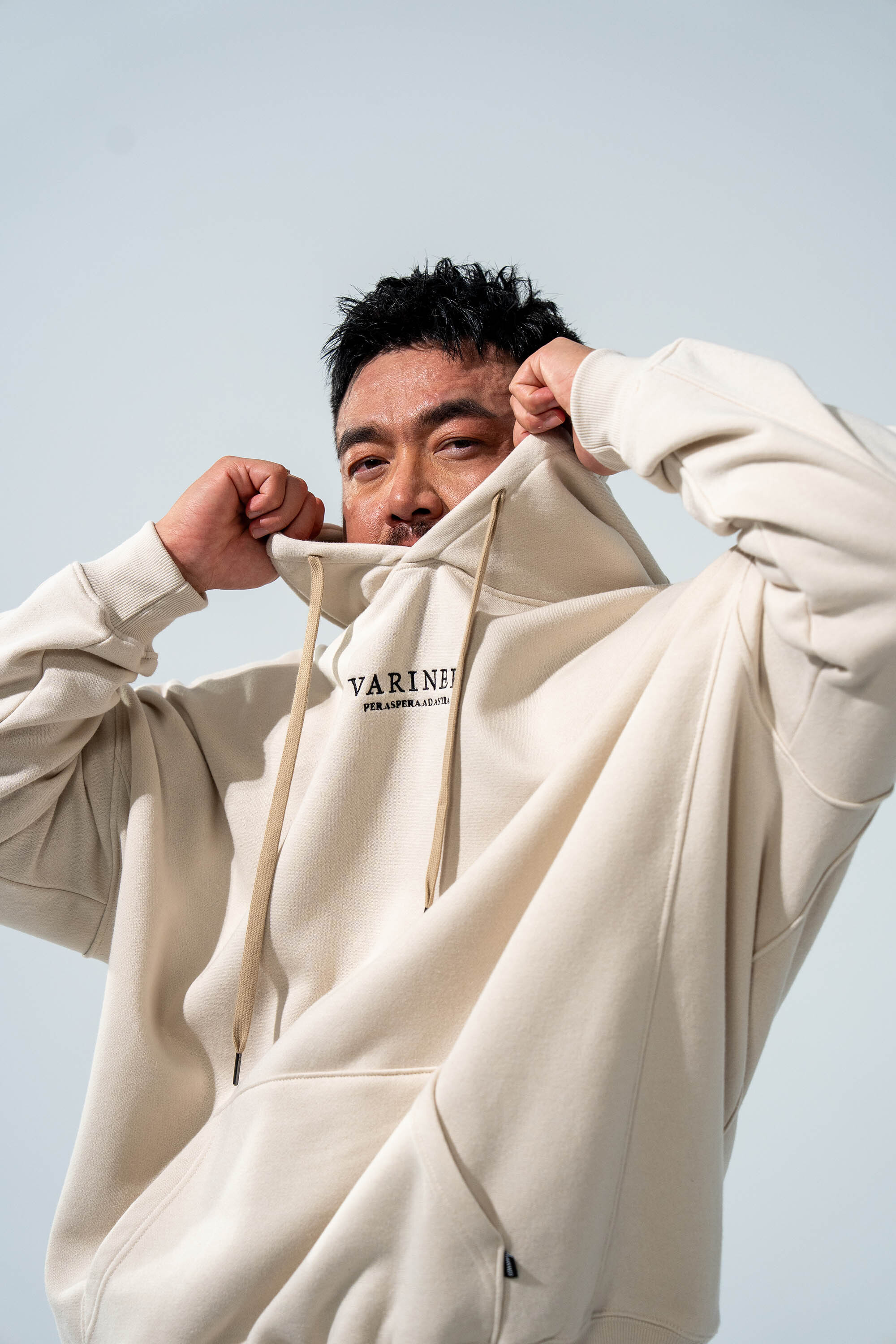 Vesuvius®Oversized Hoodie-米褐奶油